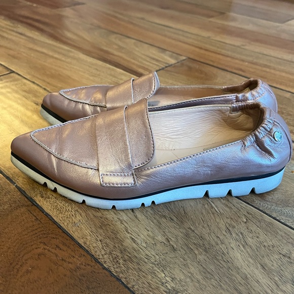 AGL micro pointed toe loafer pink size US 7/ EU 37 - Picture 3 of 6